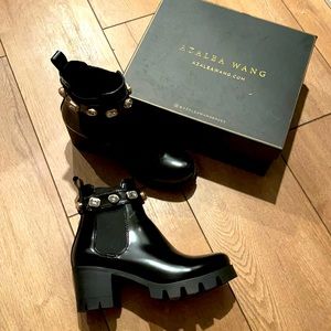 Sparkle black booties